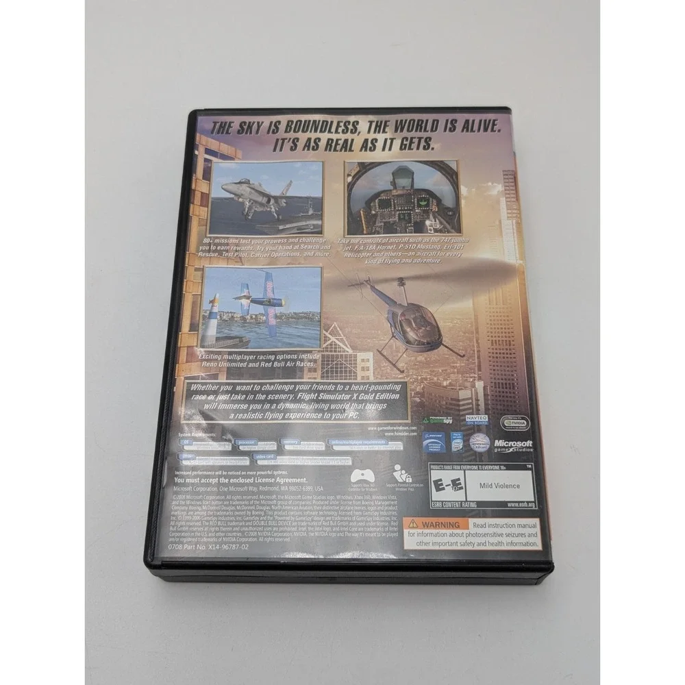Microsoft Flight Simulator X Gold Edition PC Game 2008 w/ Keys